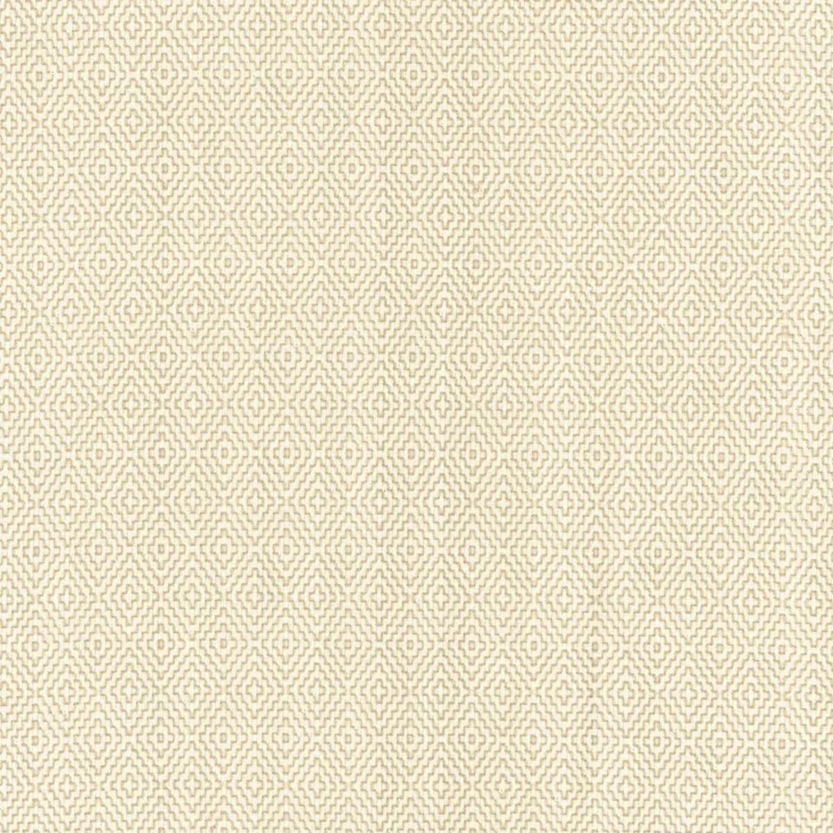 Schumacher 62531 Hampton Court Diamond Ivory fabric swatch