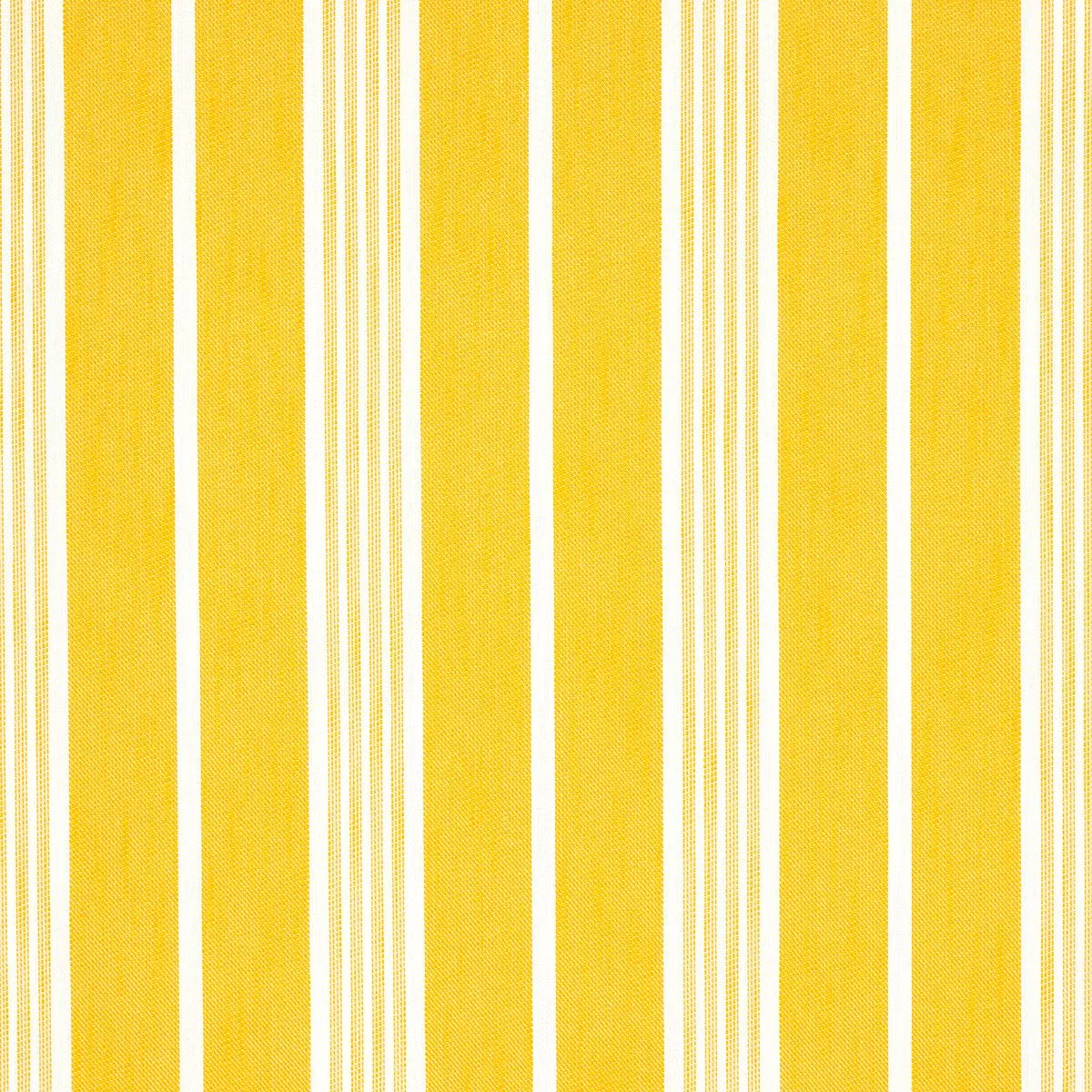 Schumacher 82303 Hampton Stripe Indoor/Outdoor Canary fabric swatch