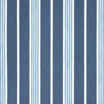 Schumacher 82300 Hampton Stripe Indoor/Outdoor Indigo fabric swatch