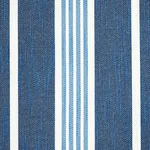 Schumacher 82300 Hampton Stripe Indoor/Outdoor Indigo fabric swatch