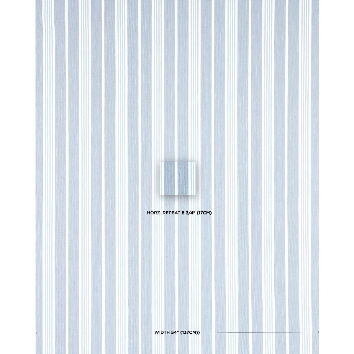 Schumacher 82301 Hampton Stripe Indoor/Outdoor Pool fabric swatch