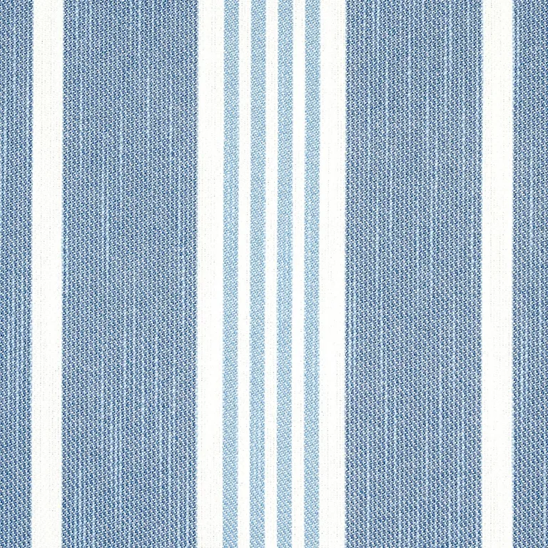 Schumacher 82301 Hampton Stripe Indoor/Outdoor Pool fabric swatch