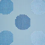 Schumacher 78942 Hansen Embroidery Blue fabric swatch