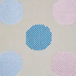 Schumacher 78941 Hansen Embroidery Blue & Lilac fabric swatch
