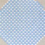 Schumacher 78941 Hansen Embroidery Blue & Lilac fabric swatch