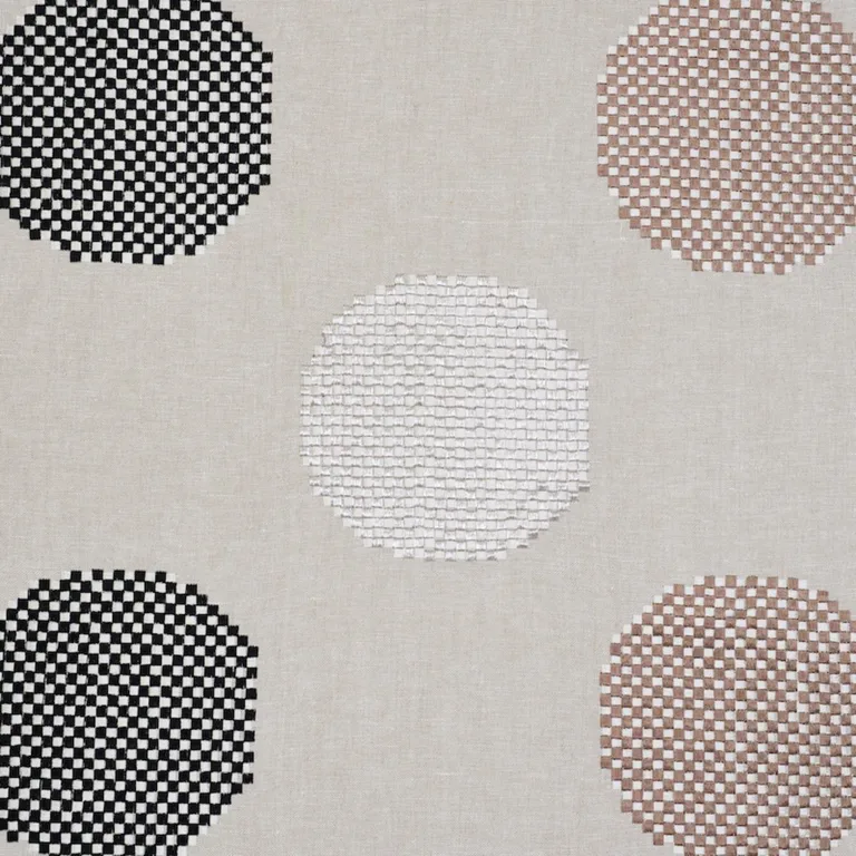 Schumacher 78940 Hansen Embroidery Neutral fabric swatch