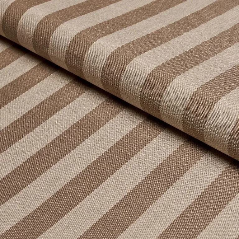 Schumacher 85801 Hanson Indoor/Outdoor Stripe Flax fabric swatch