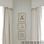 Schumacher 75511 Hardwick Ivory fabric swatch
