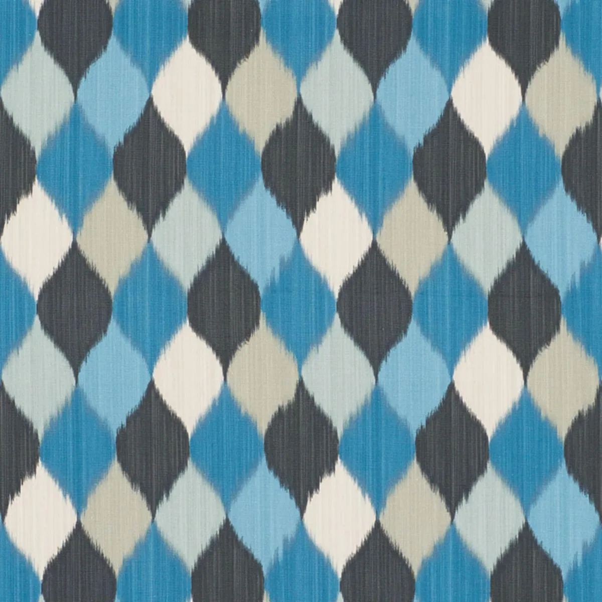 Schumacher 177162 Harlequin Peacock fabric swatch