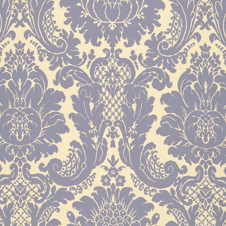 Schumacher 2643543 Harmon Manor Ii Blue fabric swatch