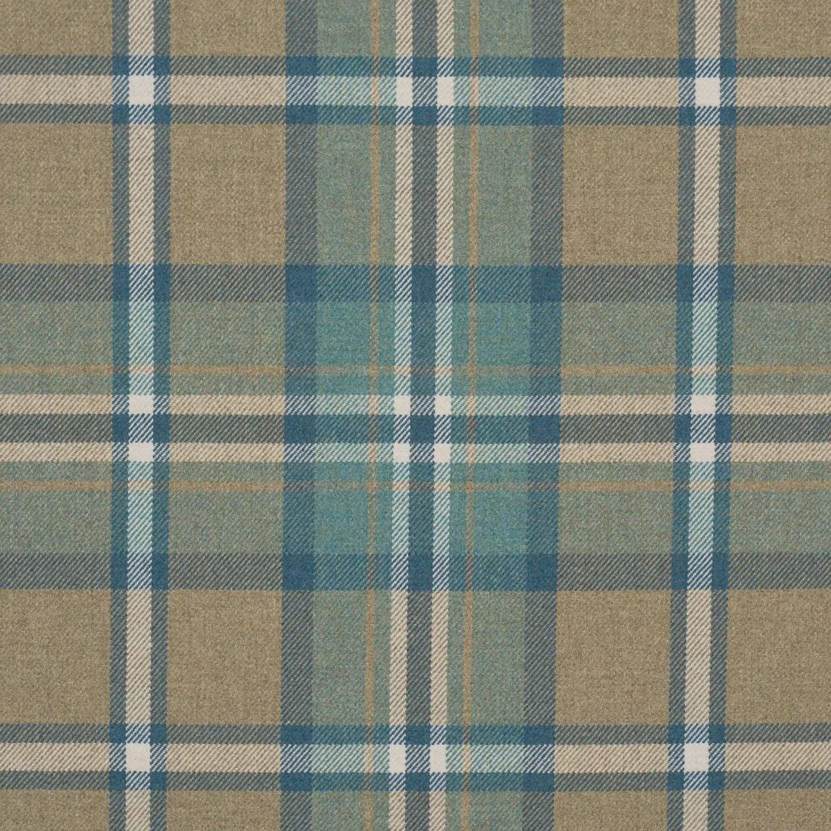 Schumacher 86610 Harris Merino Plaid Leaf fabric swatch