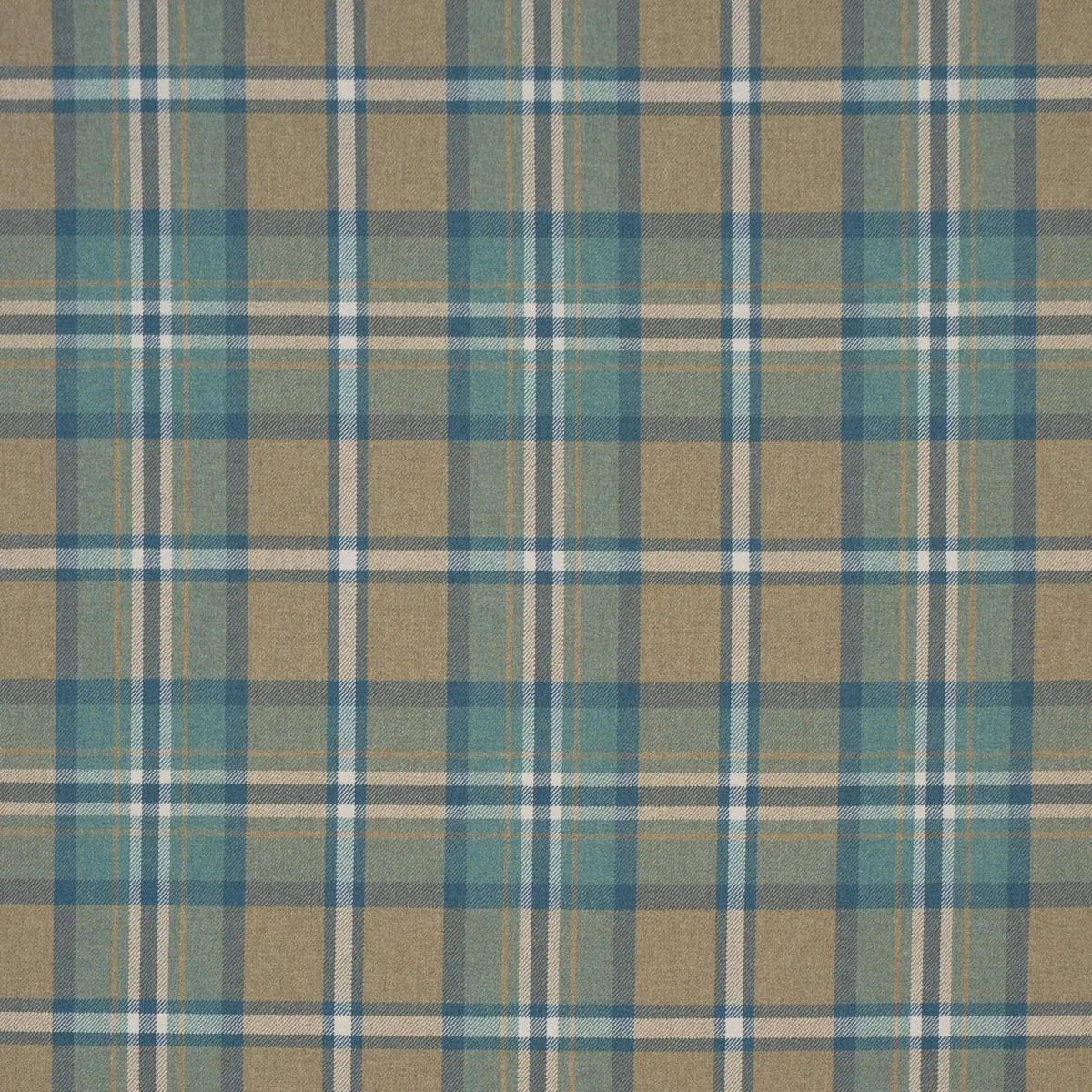 Schumacher 86610 Harris Merino Plaid Leaf fabric swatch