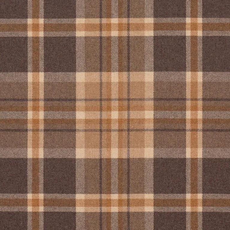 Schumacher 86611 Harris Merino Plaid Spice fabric swatch