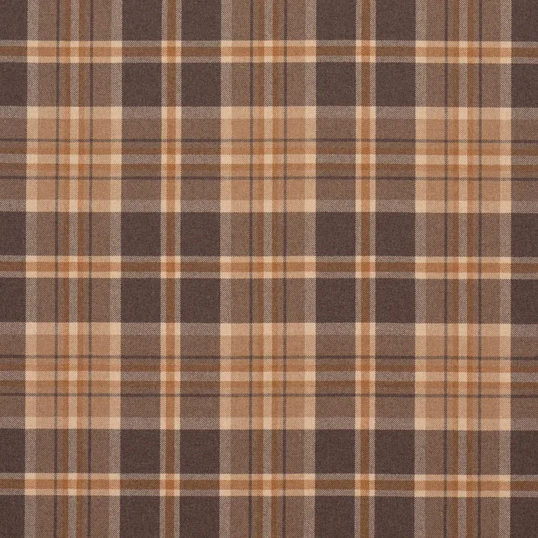 Schumacher 86611 Harris Merino Plaid Spice fabric swatch