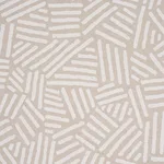 Schumacher 183162 Hatchmark Hand Print Natural fabric swatch