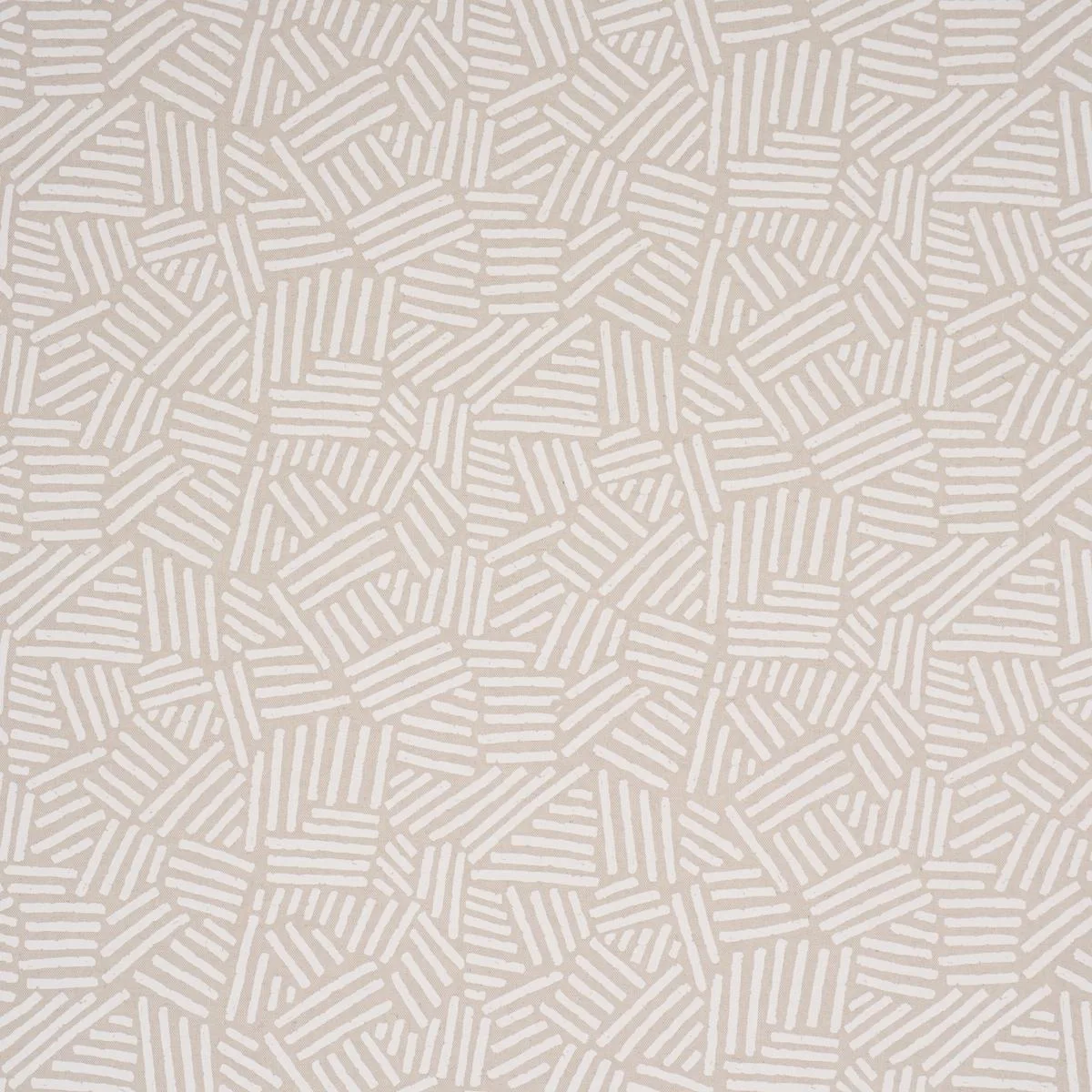 Schumacher 183162 Hatchmark Hand Print Natural fabric swatch