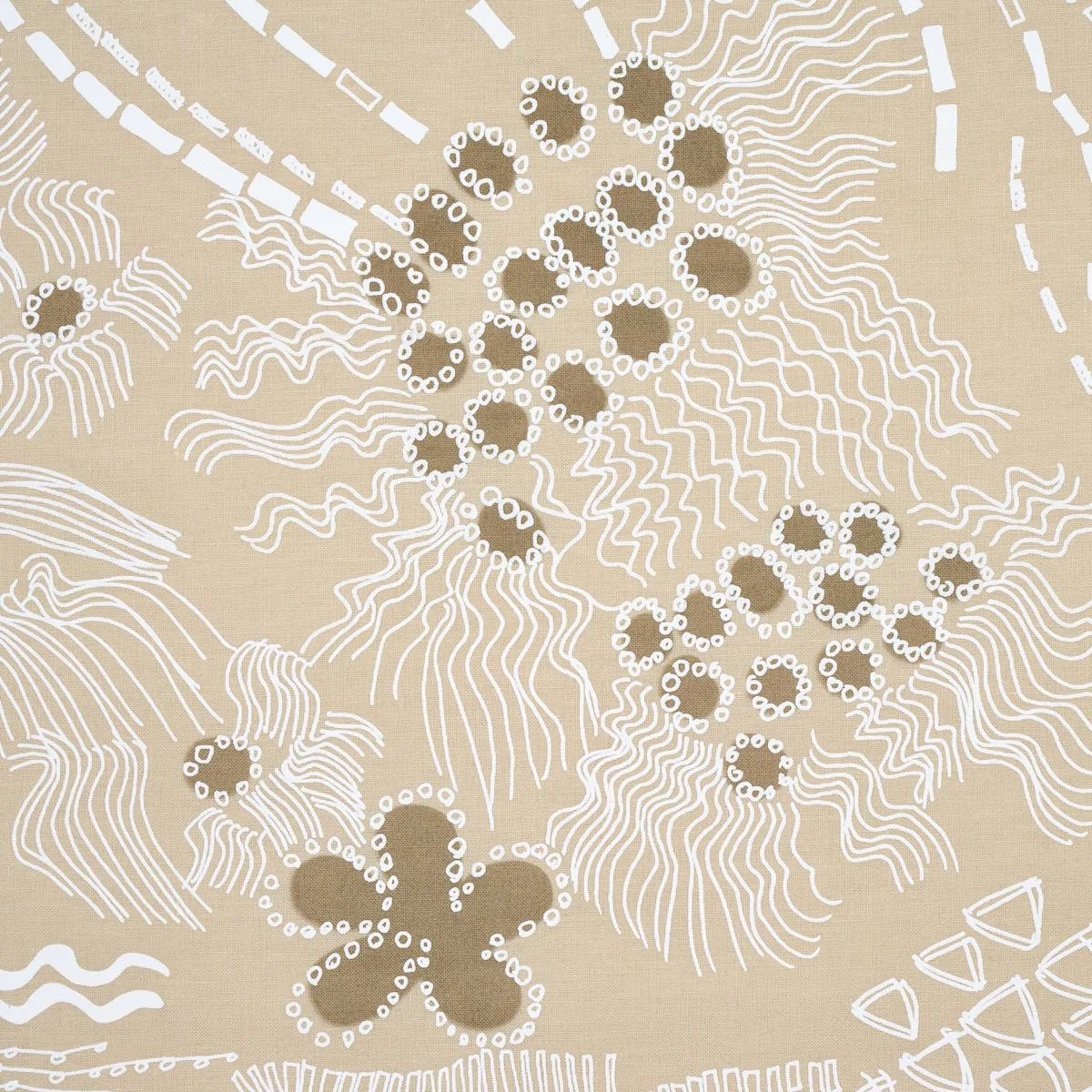 Schumacher 180151 Haven Light Neutral fabric swatch