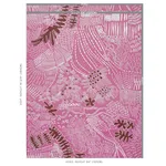 Schumacher 180152 Haven Pink And Maroon fabric swatch