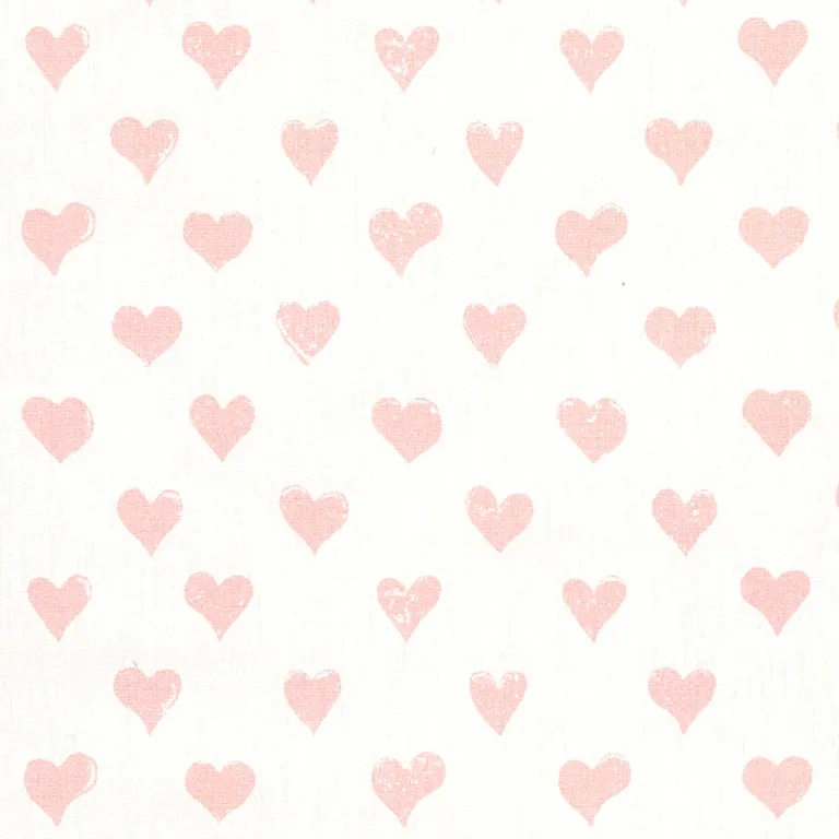 Schumacher 179590 Hearts Pink fabric swatch