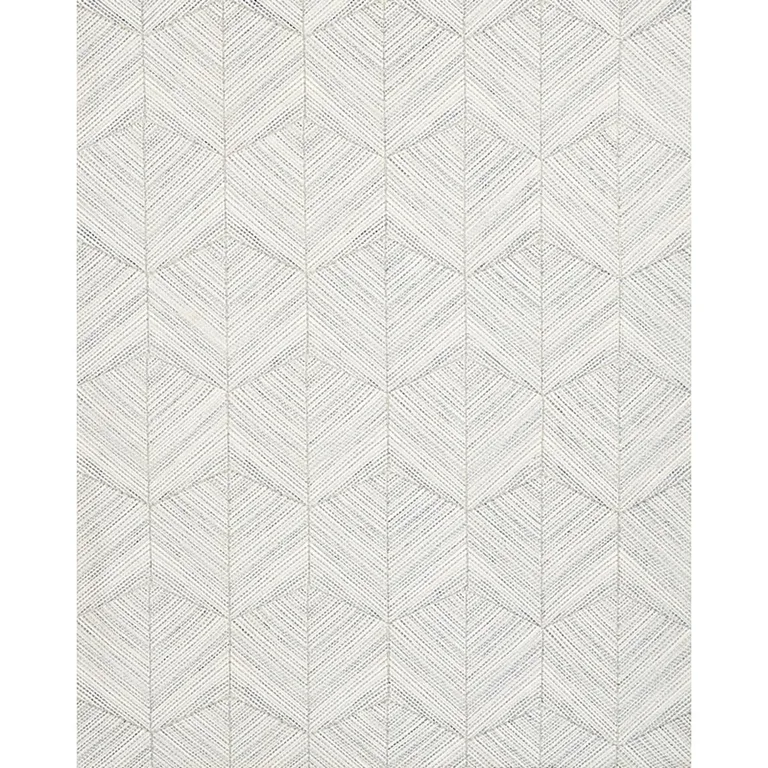 Schumacher 80032 Heceta Embroidery Blue fabric swatch