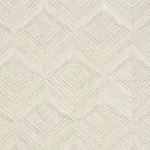 Schumacher 80031 Heceta Embroidery Natural fabric swatch