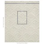 Schumacher 80031 Heceta Embroidery Natural fabric swatch