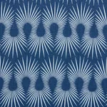 Schumacher 181450 Hedgehog Denim White fabric swatch
