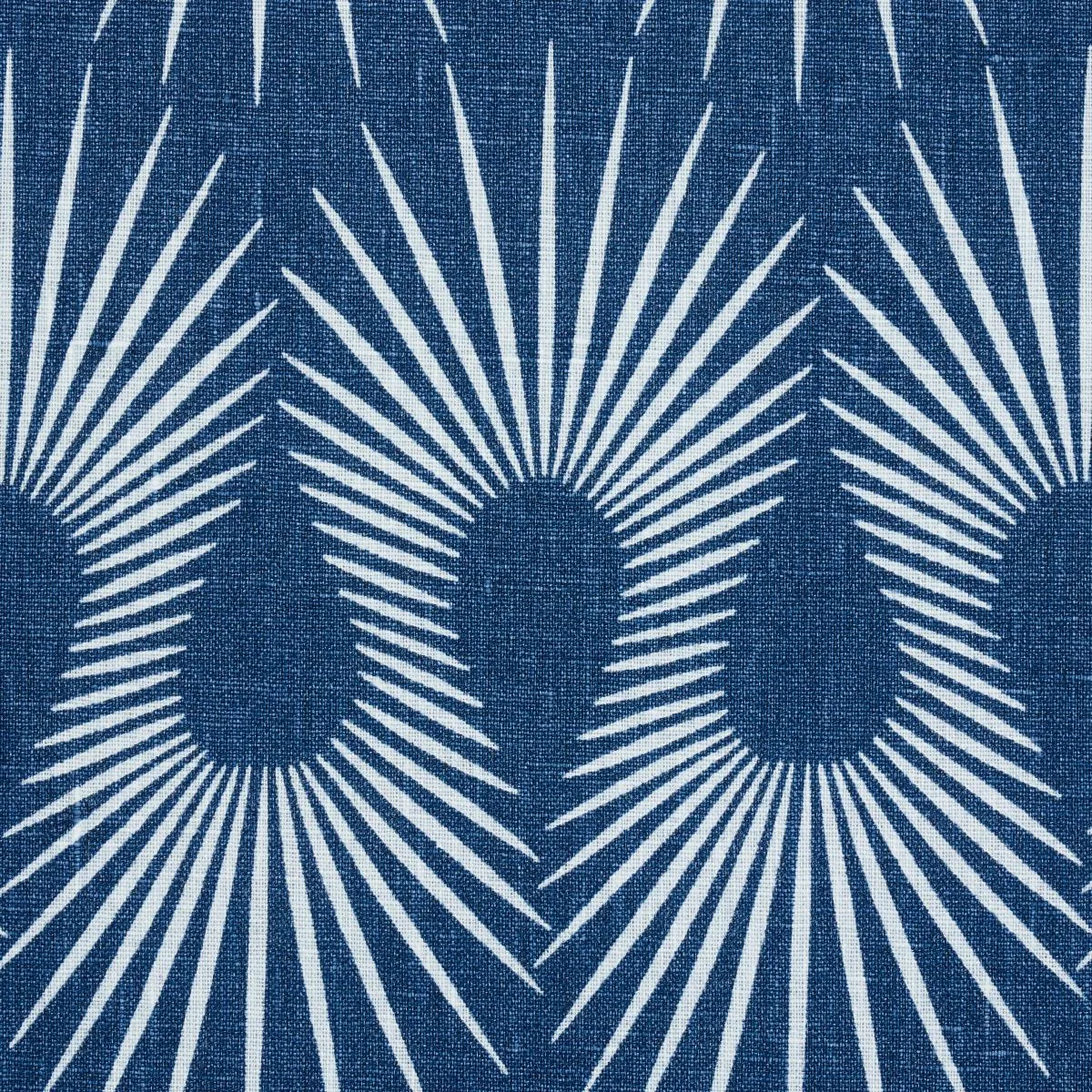 Schumacher 181450 Hedgehog Denim White fabric swatch