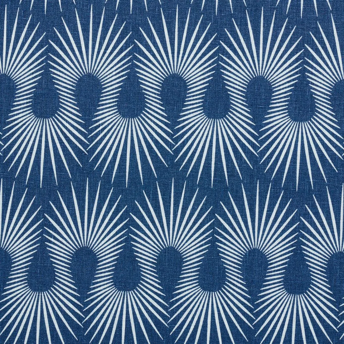 Schumacher 181450 Hedgehog Denim White fabric swatch
