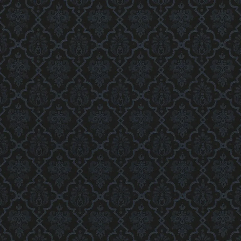 Schumacher 68814 Hedgerow Trellis Indoor/Outdoor Midnight fabric swatch