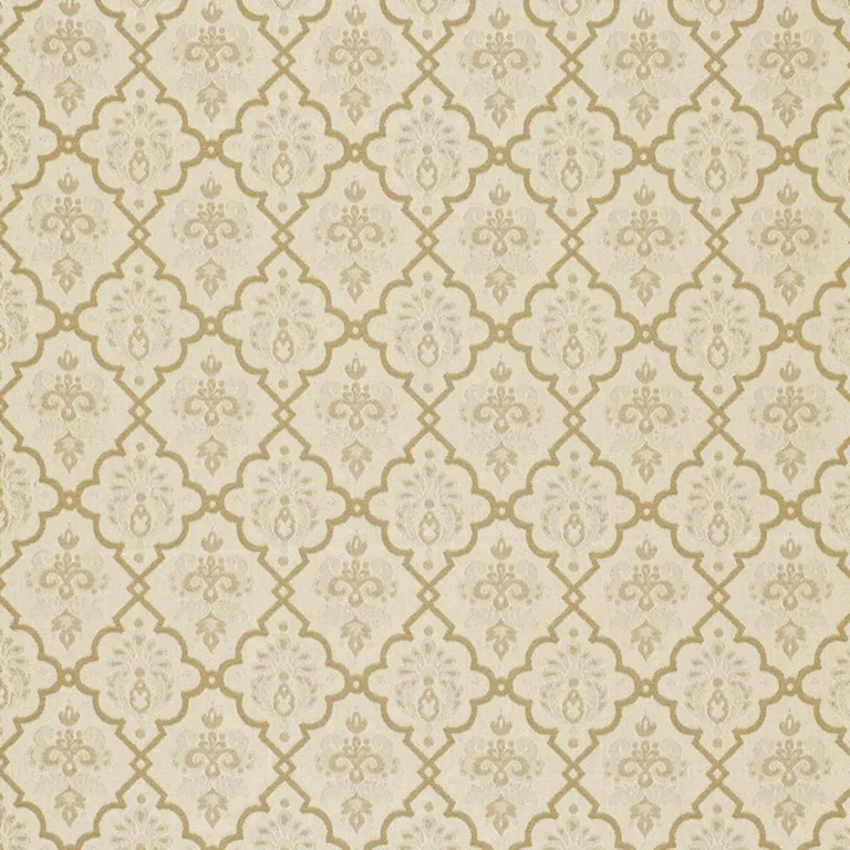 Schumacher 68811 Hedgerow Trellis Indoor/Outdoor Sand fabric swatch