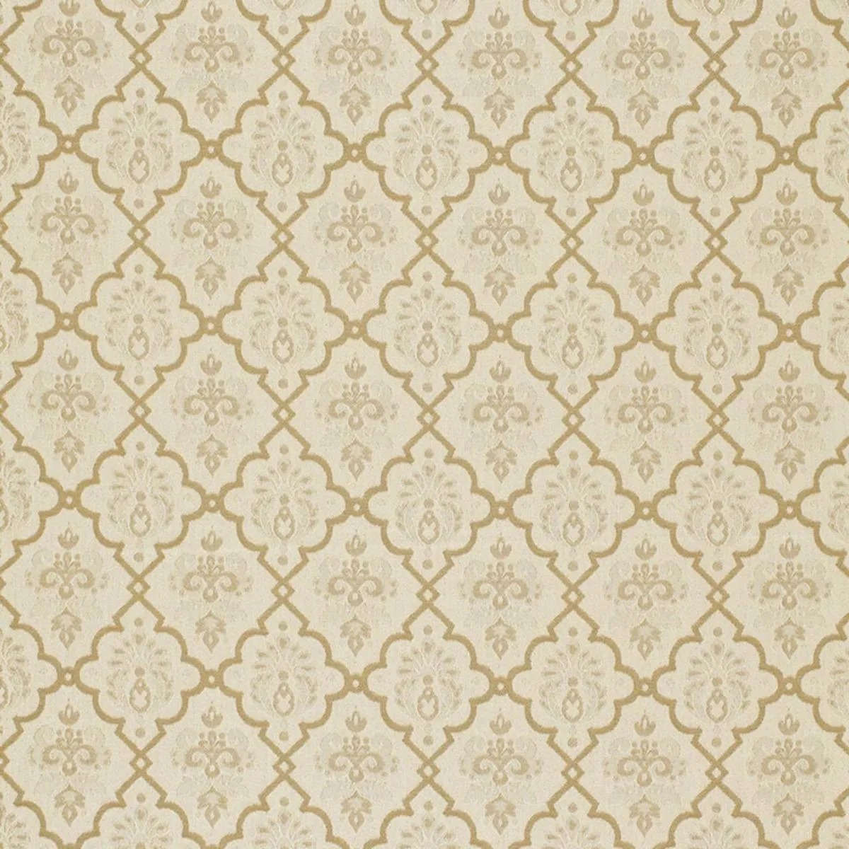 Schumacher 68811 Hedgerow Trellis Indoor/Outdoor Sand fabric swatch