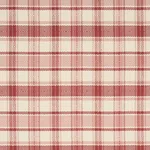 Schumacher 85991 Heidi Plaid Cranberry fabric swatch