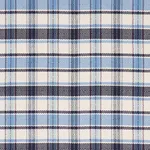 Schumacher 85990 Heidi Plaid Indigo fabric swatch