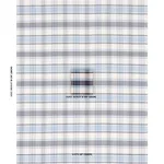 Schumacher 85990 Heidi Plaid Indigo fabric swatch