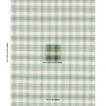 Schumacher 85992 Heidi Plaid Leaf fabric swatch