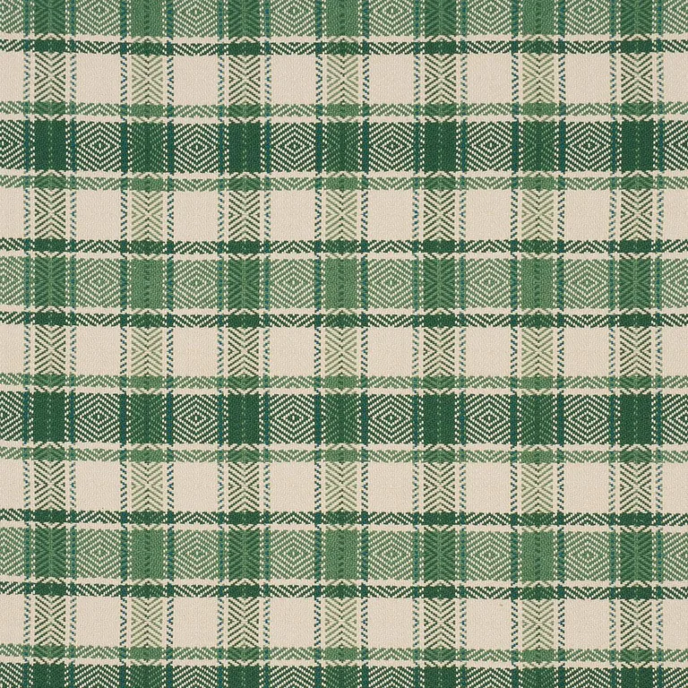 Schumacher 85992 Heidi Plaid Leaf fabric swatch