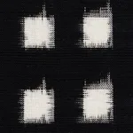 Schumacher 72351 Heiho Ikat Black fabric swatch