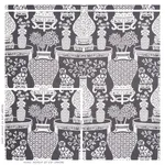 Schumacher 178552 Hellene Black fabric swatch