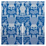 Schumacher 178550 Hellene Blue fabric swatch