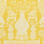 Schumacher 178551 Hellene Yellow fabric swatch