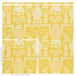 Schumacher 178551 Hellene Yellow fabric swatch