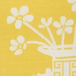 Schumacher 178551 Hellene Yellow fabric swatch