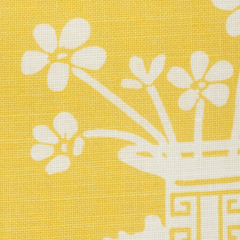 Schumacher 178551 Hellene Yellow fabric swatch