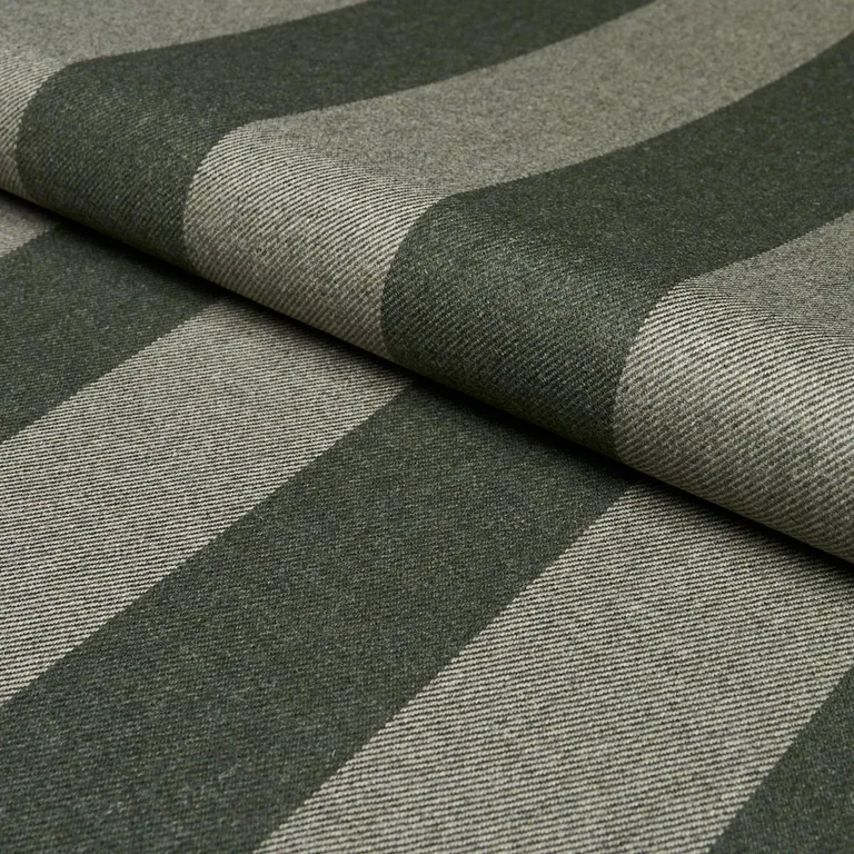 Schumacher 85043 Hemlock Stripe Sage fabric swatch