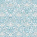 Schumacher 76160 Hendrix Embroidery Blue fabric swatch