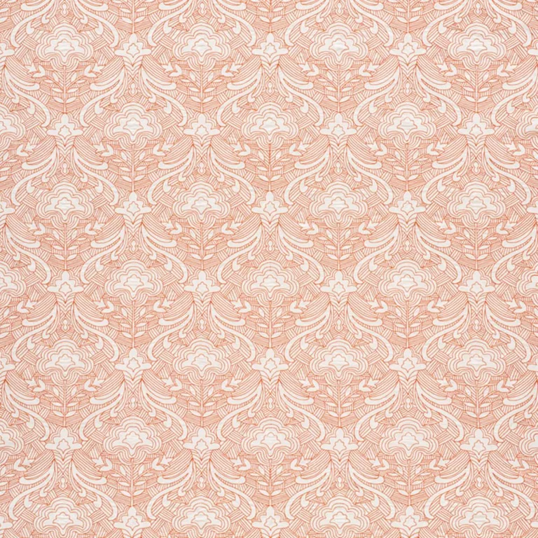 Schumacher 76161 Hendrix Embroidery Orange fabric swatch