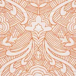 Schumacher 76161 Hendrix Embroidery Orange fabric swatch