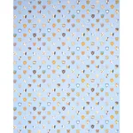 Schumacher 180161 Heraldic Oxford Blue fabric swatch