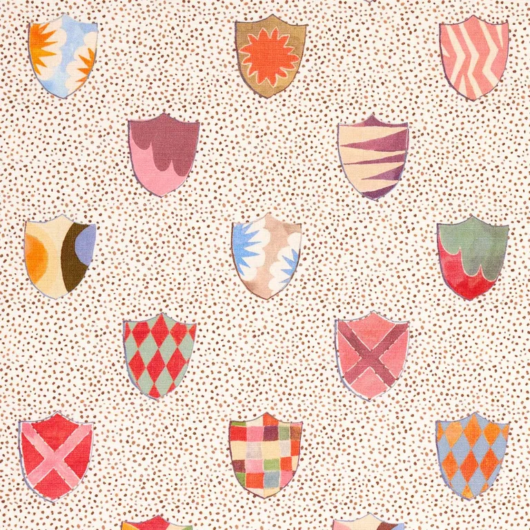 Schumacher 180160 Heraldic Sprezzatura fabric swatch